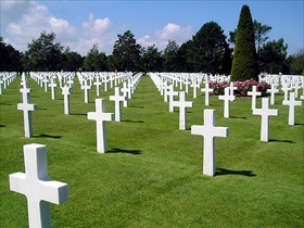 Gravestones, Normandy American Cemetery and Memorial