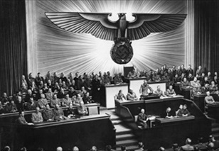 Hitler declaring war on U.S., December 11, 1941