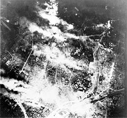 Tokyo burns under a B-29 firebomb assault