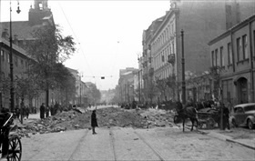 Warsaw blitz: Warsaw street, September or October 1939
