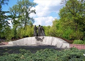 Katyn Massacre: Monument to Katyn victims in Katowice, Poland