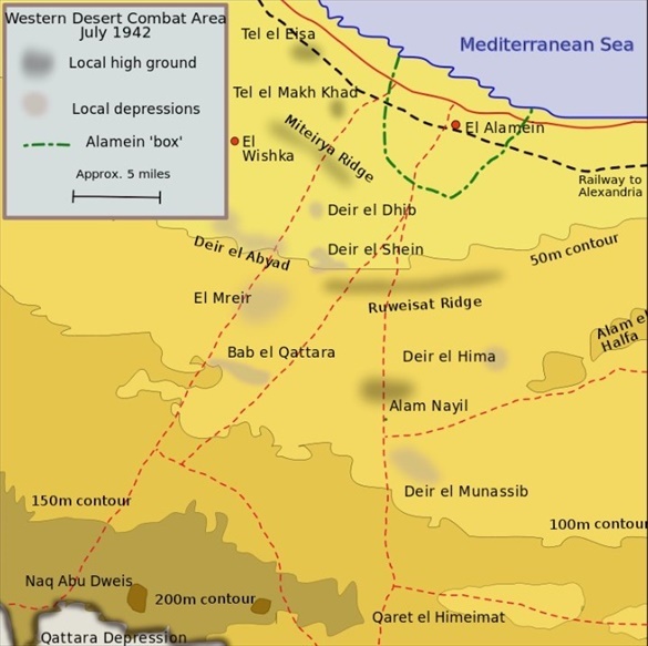 Battle of Alam el Halfa: Map of El Alamein and Environs, July–November 1942