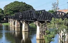 Burma-Thailand Railway: Bridge over the Khwae Yai River, aka River Kwai