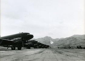 C-47s on a runway