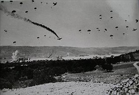 German paratroopers over Crete, May 20, 1940