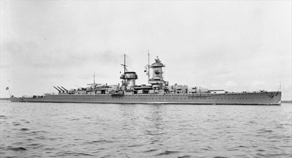 The Admiral Graf Spee the year she was commissioned, 1936