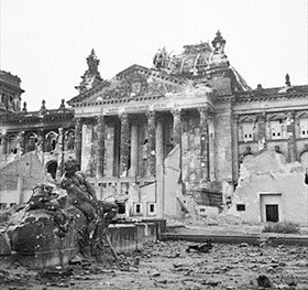 Reichstag building, Berlin 1945