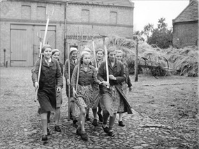 League of German Girls, Berlin chapter, hay harvest 1939
