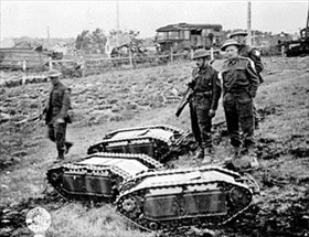Goliath tracked mine, Normandy, France, 1944