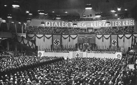 Nazi Propaganda Minister Joseph Goebbels, Berlin Sportpalast, February 18, 1943