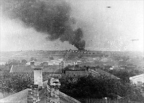 Jewish Holocaust: Smoke from Majdanek death camp