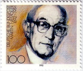 Niemoeller (1892–1984) 1996 stamp