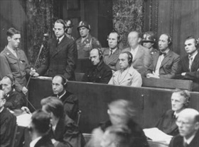 Einsatzgruppe D commander Ohlendorf during Trial 9 of the Subsequent Nuremberg Proceedings