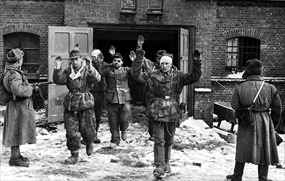 Operation Hannibal: German soldiers in East Prussia surrender to Soviets, 1945