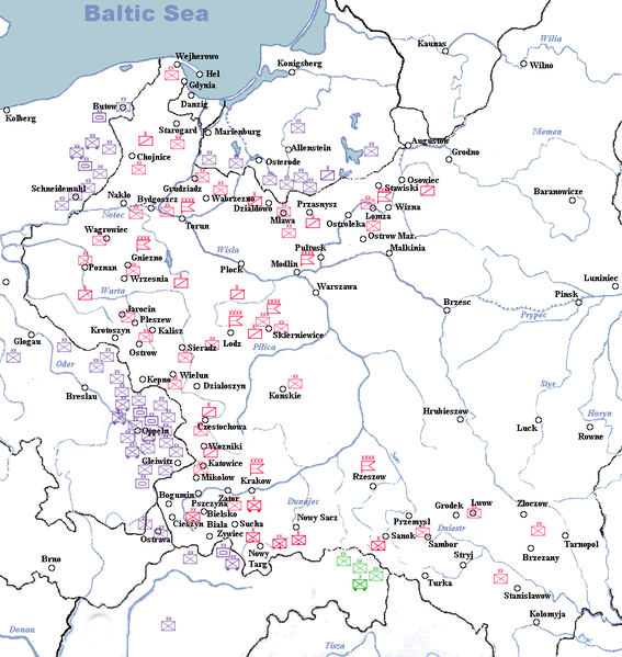 German-Polish deployment on eve of war