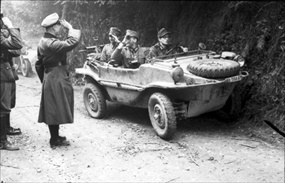 Volkswagen Beetle becomes amphibious Schwimmwagen, France 1944