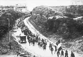 Fascists approaching Rome, October 28, 1922 Fascists approaching Rome, October 28, 1922