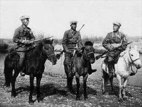 Mongolian cavalry, Battle of Khalkhyn Gol, 1939