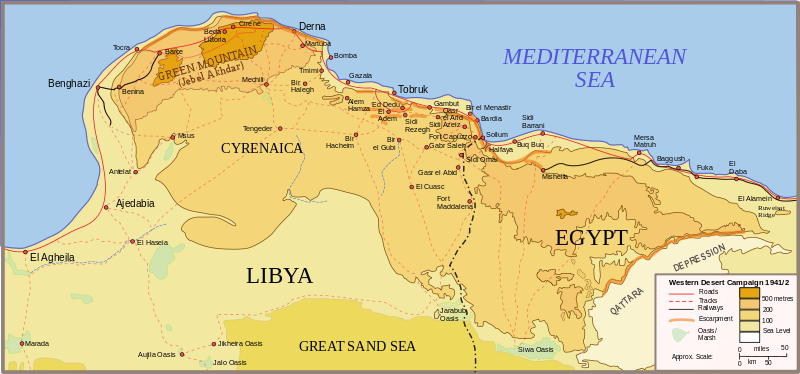 Cyrenaica, Eastern Libya, and Western Egypt, 1941–1942