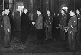 Vidkun Quisling and Adolf Hitler, Berlin, February 13, 1942
