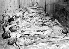 Ohrdruf forced labor camp: Ohrdruf corpses limed