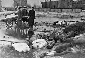 Siege of Leningrad: Burying Leningrad siege victims