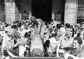 Army nurses being evacuated from Manila, February 11, 1945-1