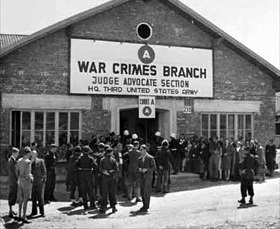 Malmedy Massacre Trial: U.S. military courthouse, Dachau, Germany