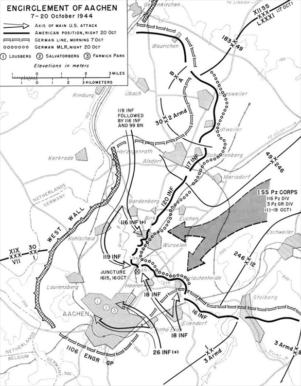 STRIKE INTO NAZI HEARTLAND TO GO THROUGH AACHEN Ww2 Days