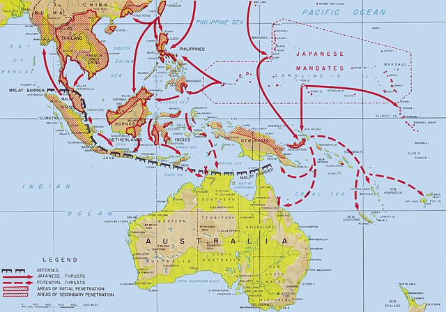 Battle of the Coral Sea: Japanese advances in the Southwest Pacific, 1942
