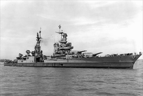 USS Indianapolis off Mare Island, July 1945