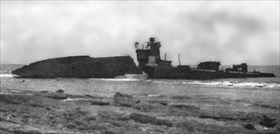 Remains of Patrol Boat No. 33, Wake Island, December 1941
