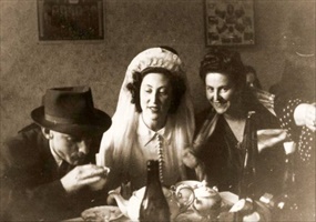 Bad Reichenhall DP camp wedding, Germany, Febru­ary 1948