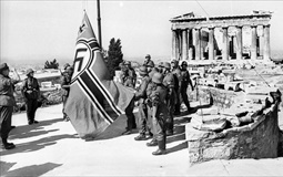 Greek Holocaust: Germans raise swastika over Athens, April 27, 1941 Greek Holocaust: Germans raise swastika over Athens, April 27, 1941