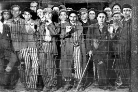 Buchenwald: Liberated inmates, April 24, 1945