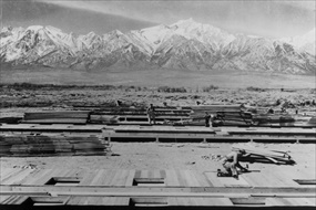 Manzanar WRC under construction, March 1942 Manzanar WRC under construction, March 1942
