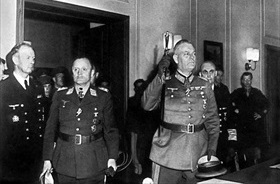 German unconditional surrender, Berlin, May 8, 1945. German representatives arrive