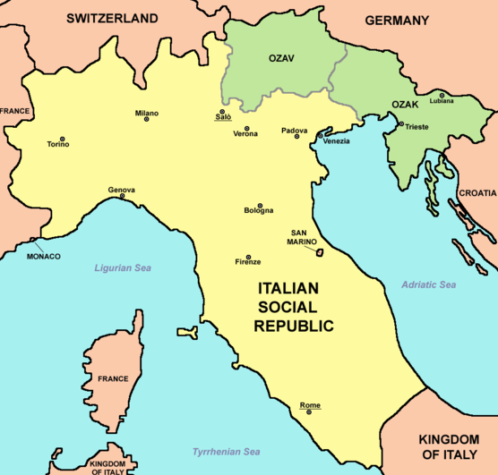 Benito Mussolini&rsquo;s Repubblica Sociale Italiana (RSI), 1943