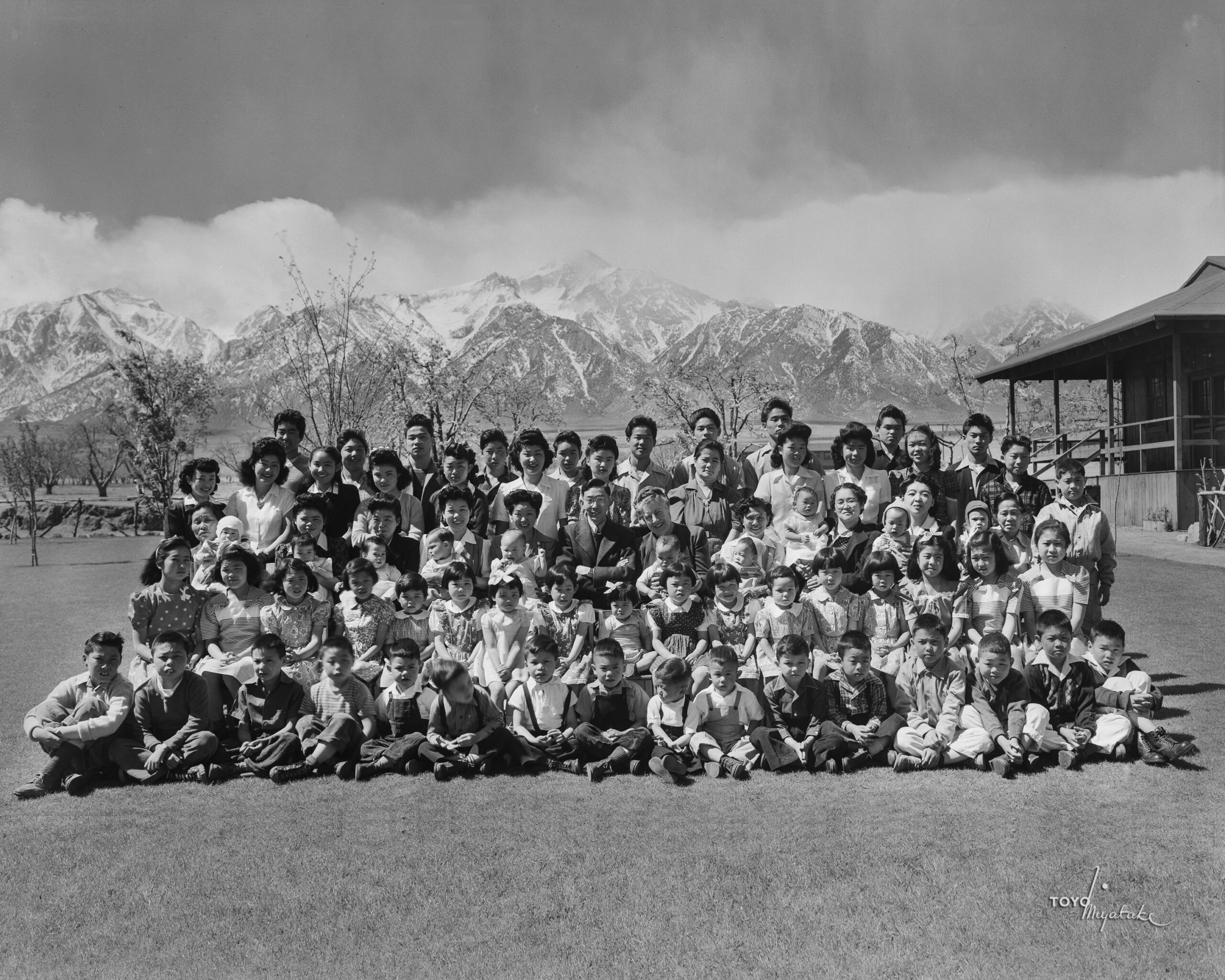 Manzanar Childrens Village, Easter 1944, Toyo Miyatake Manzanar Childrens Village, Easter 1944, Toyo Miyatake